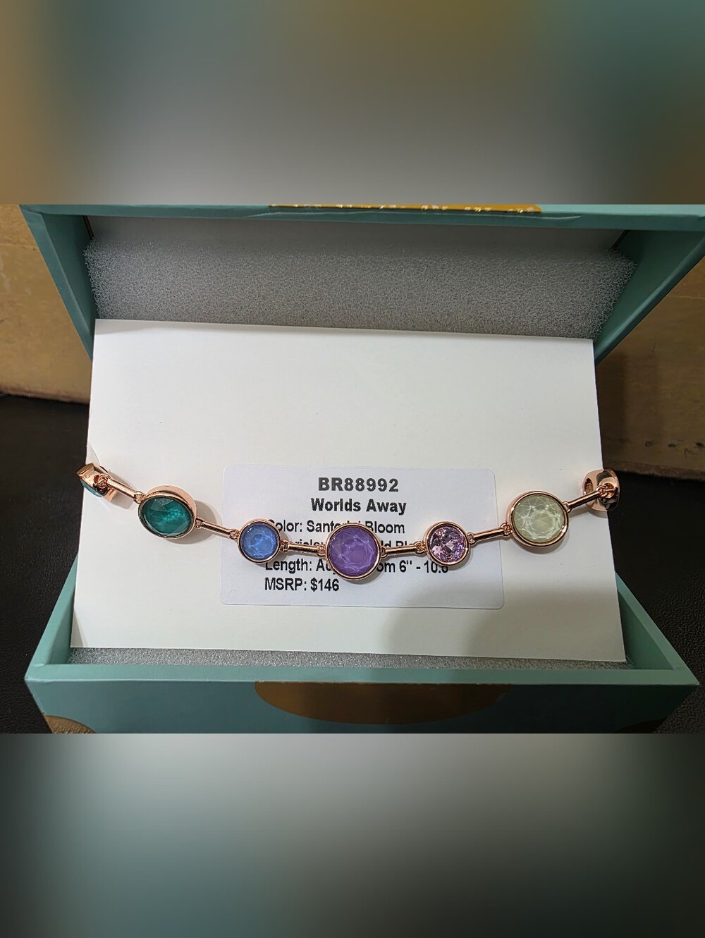 Santorini Bloom World Away Jewel Candy Bracelet - Rose Gold Plating
